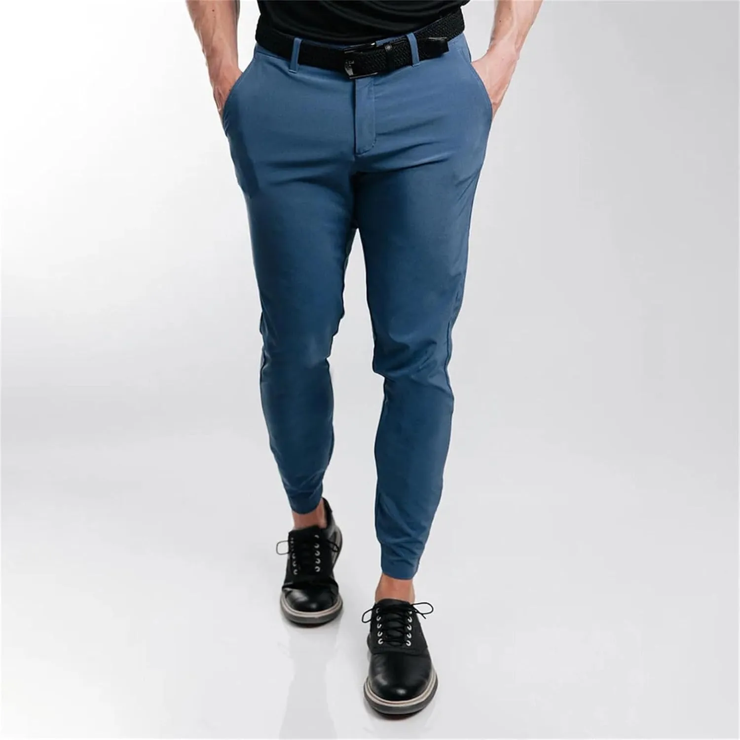 Mens 2023 Chino Skinny Pants Classic Fit Flat Front Stretch Solid Chino Deck Pants Business Casual Chinos Suit Pants