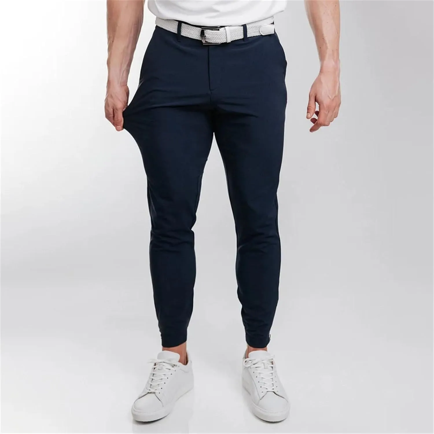 Mens 2023 Chino Skinny Pants Classic Fit Flat Front Stretch Solid Chino Deck Pants Business Casual Chinos Suit Pants