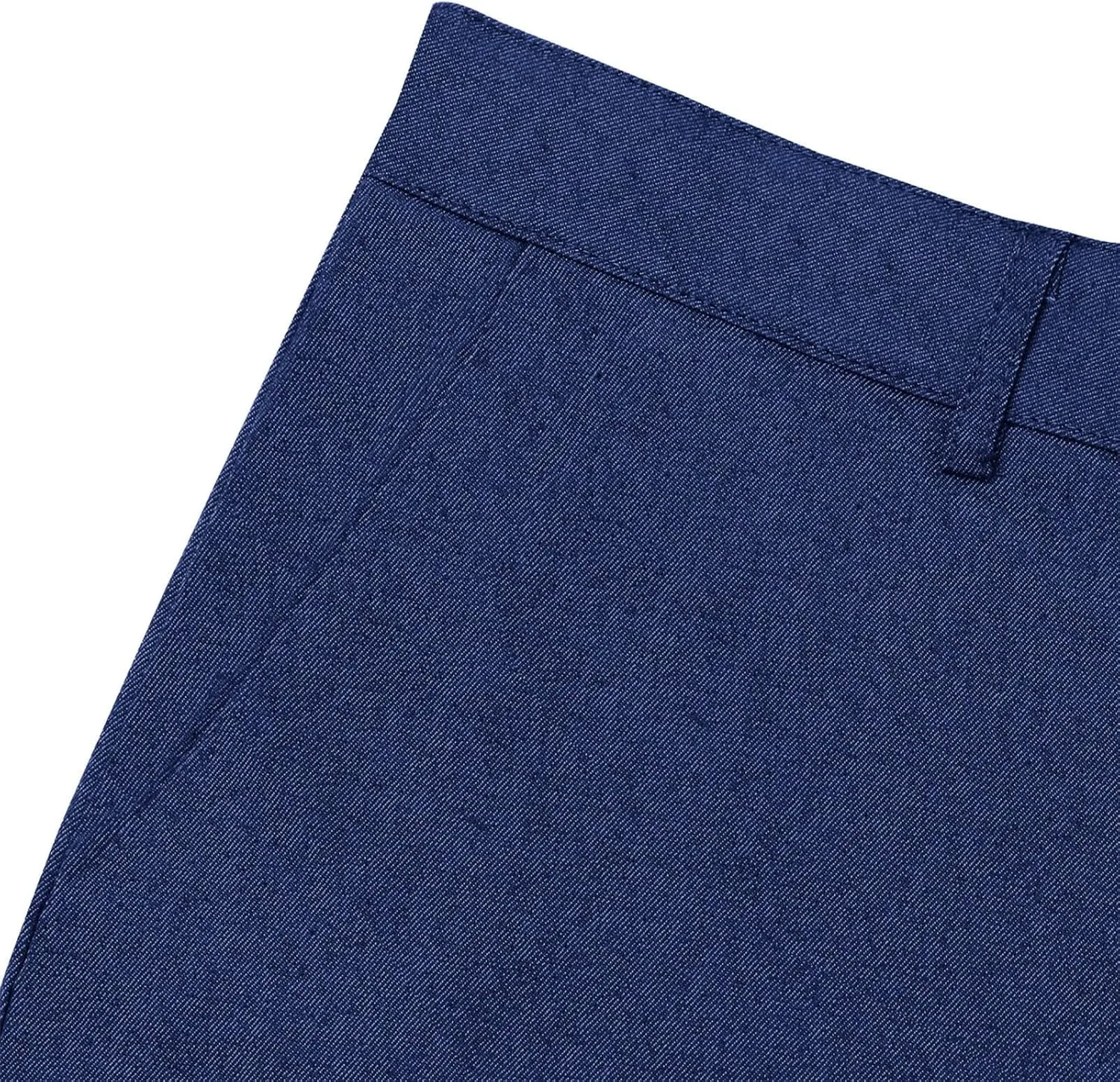 Mens Business Casual Pants Slim Fit Cotton Lightweight Straight Leg Pants with Pockets Retro Skinny Work Pants