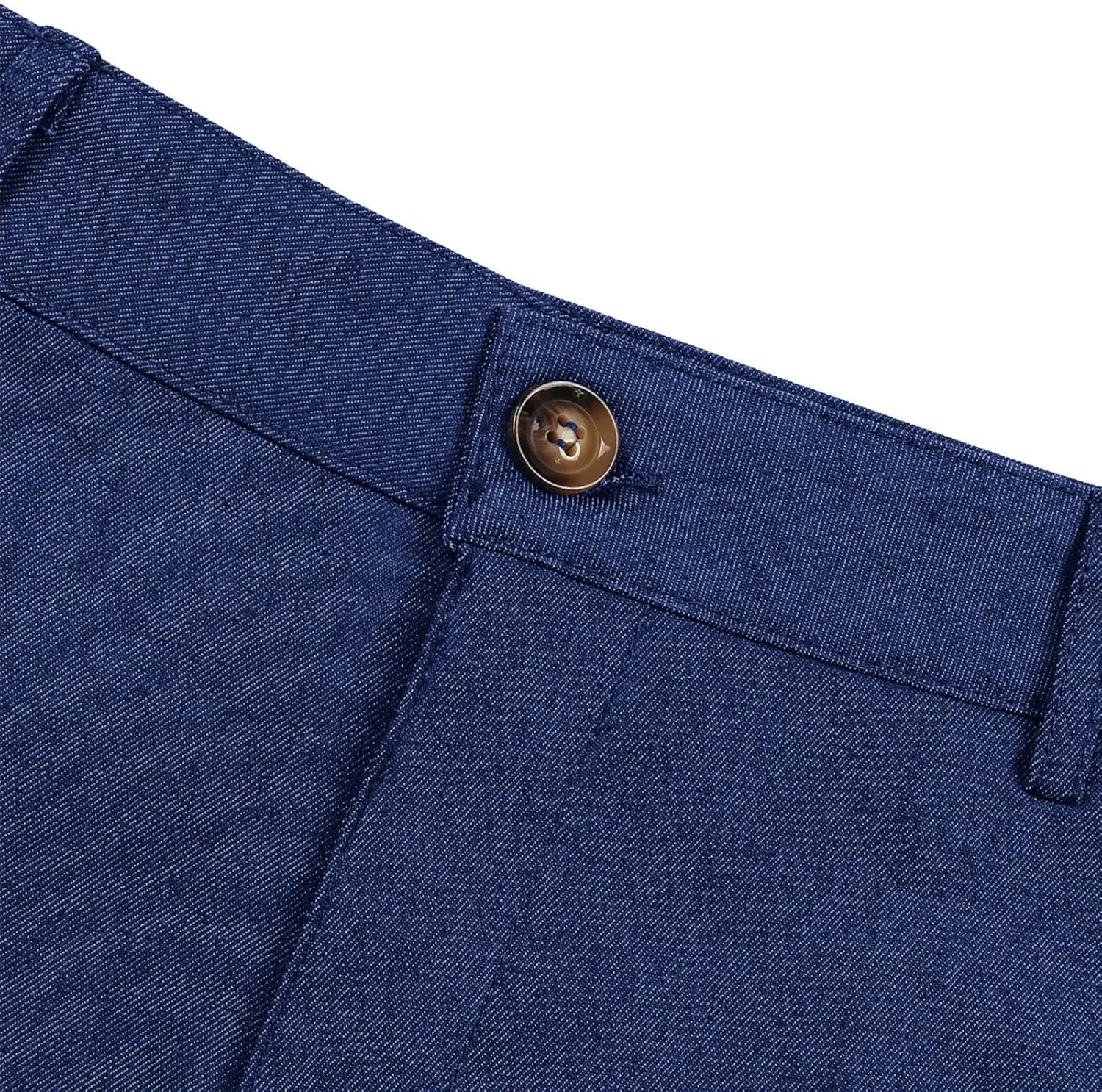 Mens Business Casual Pants Slim Fit Cotton Lightweight Straight Leg Pants with Pockets Retro Skinny Work Pants