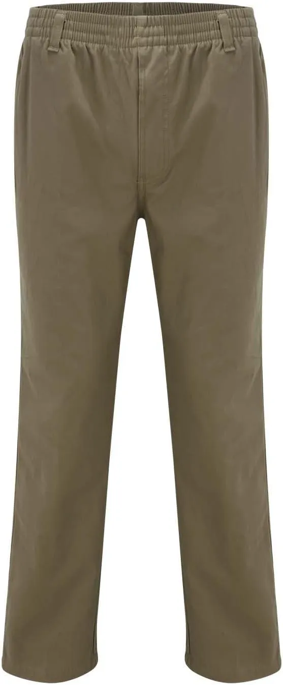 Mens Casual Cargo Pants Loose Fit Open Bottom Outdoor Hiking Pants for Men Elastic Waist Straight Leg Work Trousers