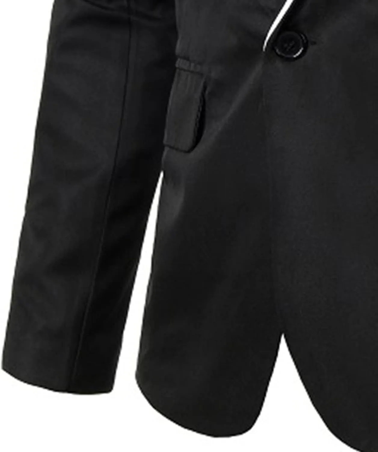 Men's Casual Slim Fit Sport Coat Solid One Button Notched Lapel Suit Jacket Lightweight Daily Tuxedo Blazer