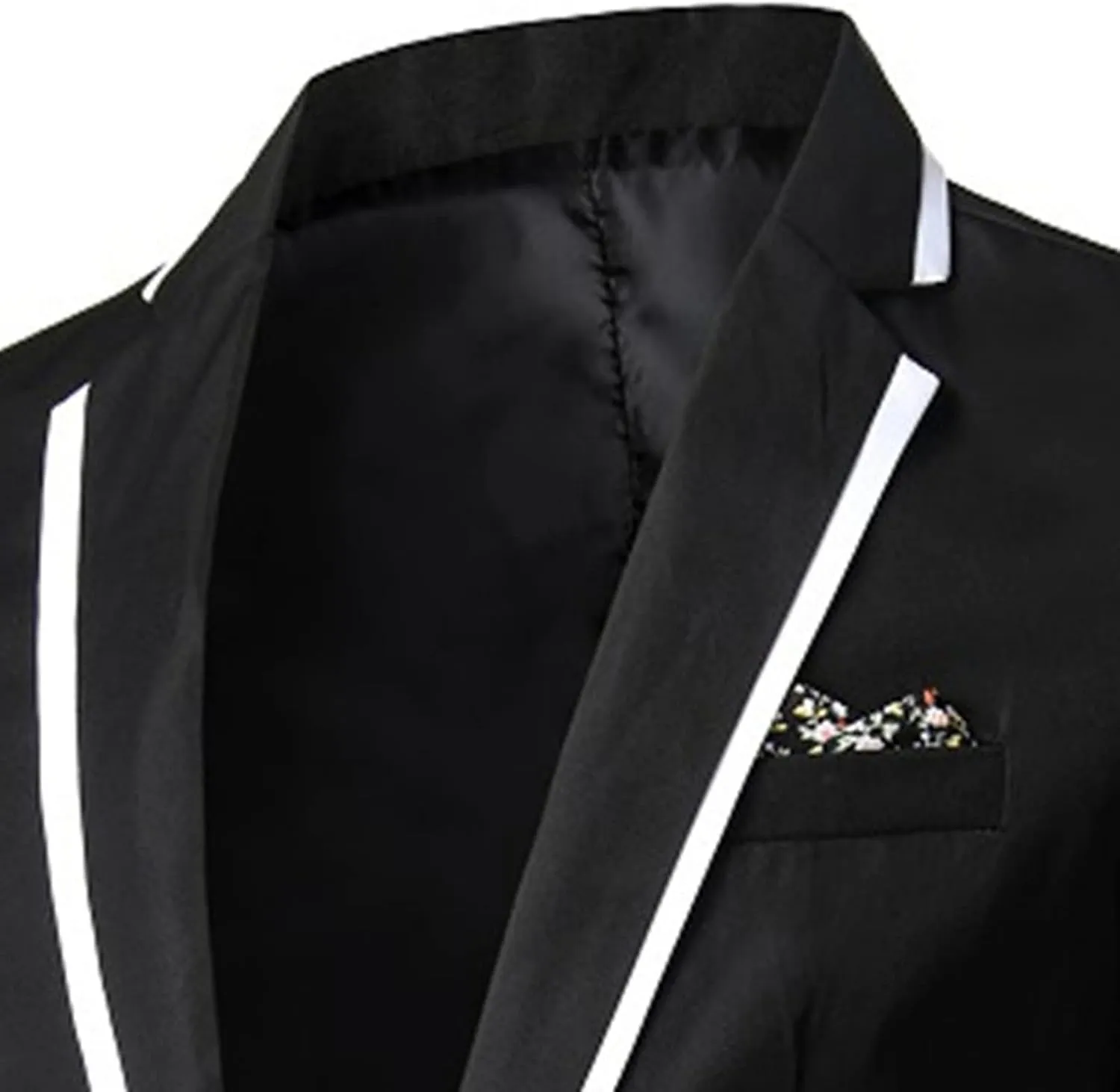 Men's Casual Slim Fit Sport Coat Solid One Button Notched Lapel Suit Jacket Lightweight Daily Tuxedo Blazer