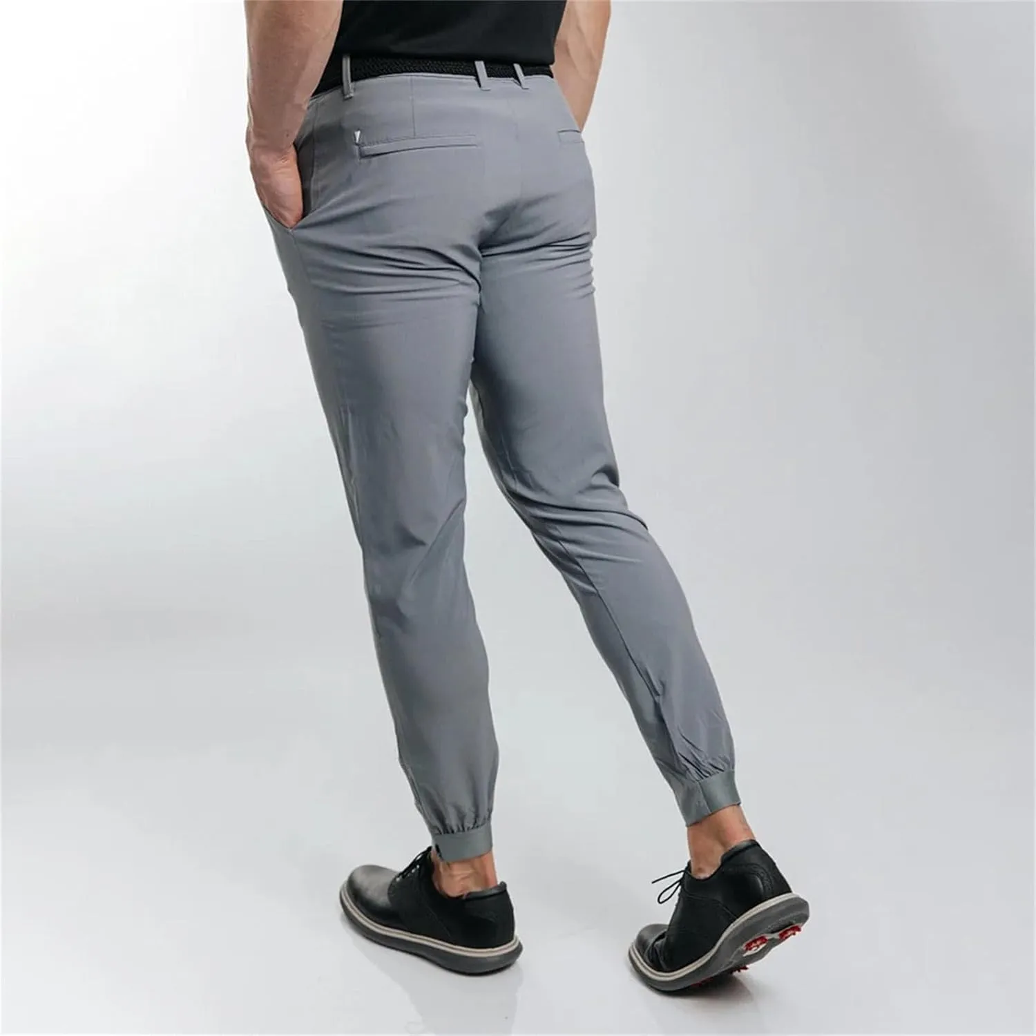 Mens Chinos Dress Pants Slim Fit Stretch Flat Front Golf Pants Casual Travel Pants Skinny Stretch Casual Pants