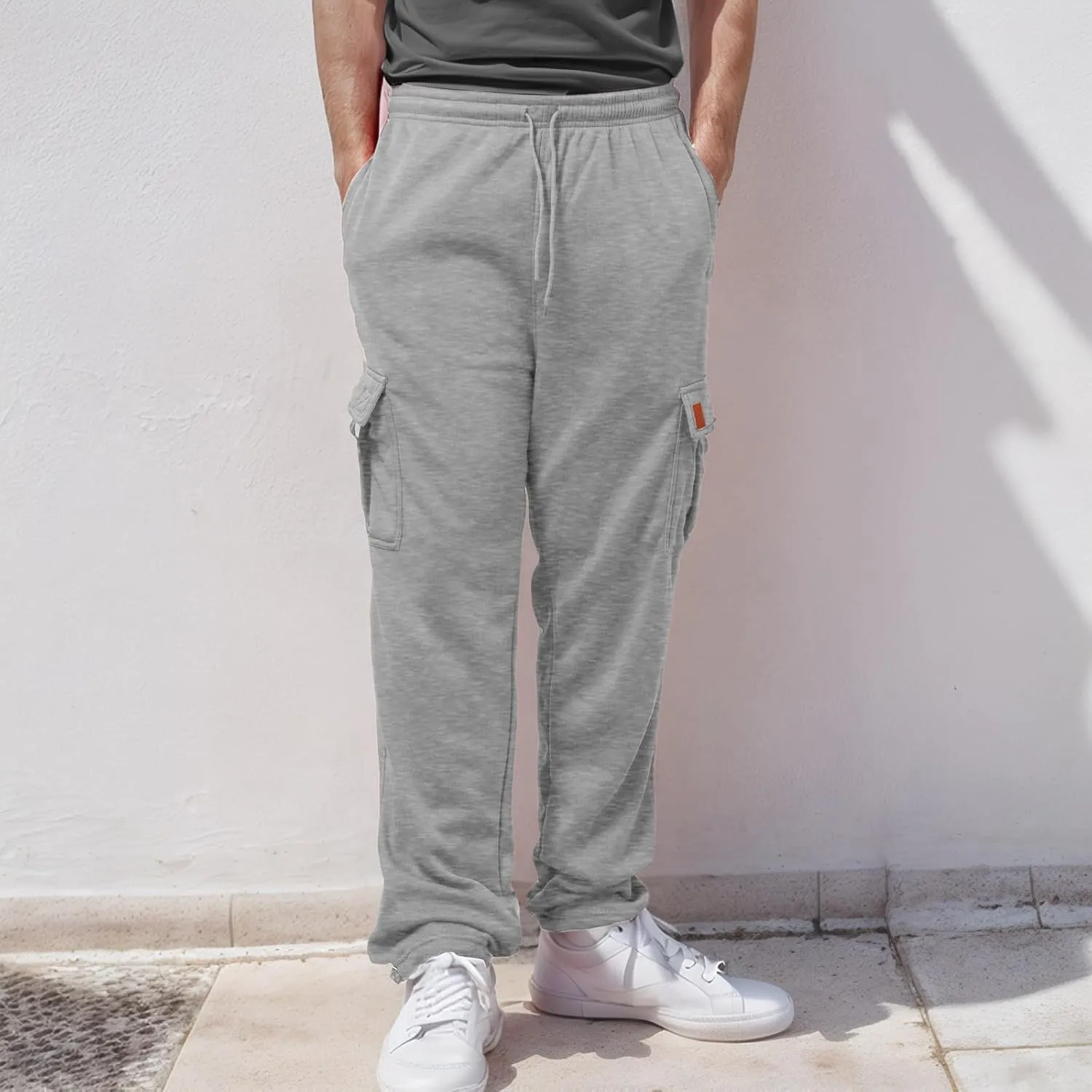 Men's Fashion Casual Cargo Pants Athletic Pants Joggers Outdoor Hiking Work Pants with Multi Pockets Sweatpants