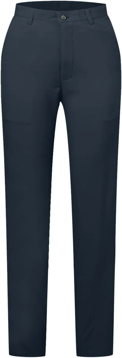 Men's Formal Wear Trousers with Pockets Straight Streamlined Solid Color Conference Formal Wear Suit Pants for Men