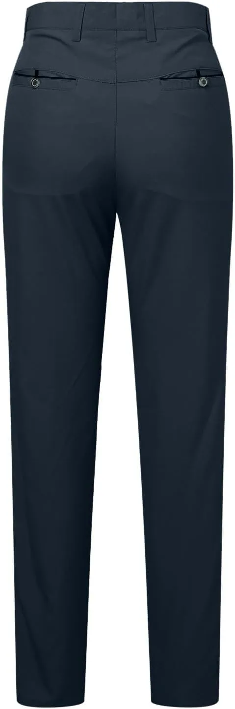 Men's Formal Wear Trousers with Pockets Straight Streamlined Solid Color Conference Formal Wear Suit Pants for Men