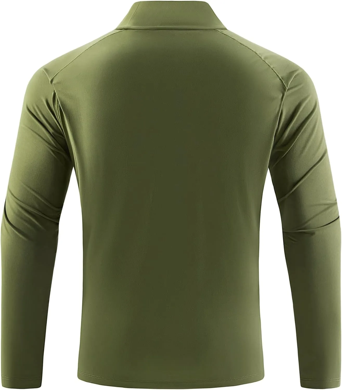Mens Long Sleeve Workout Shirts Moisture Wicking Mock Neck Double Sides Brushed Soft Athletic T-Shirts