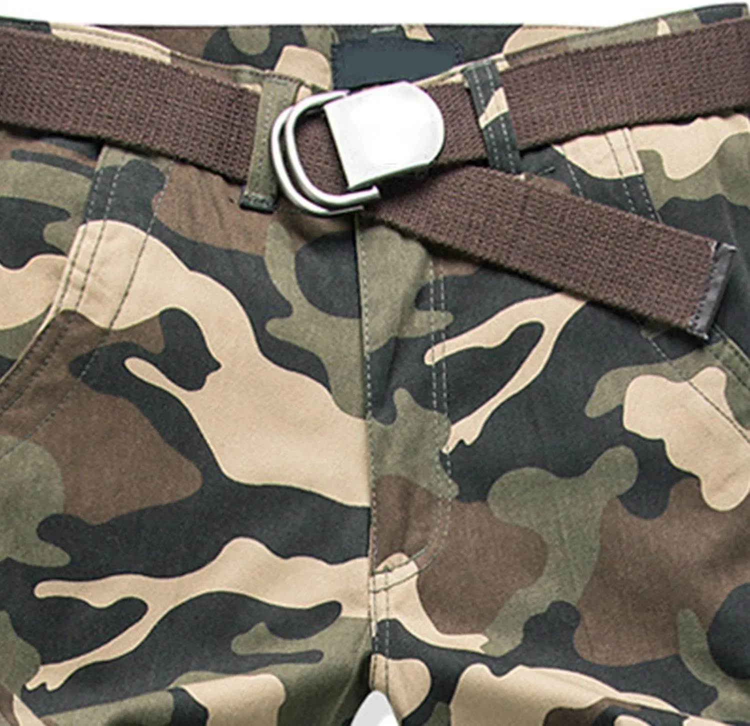 Mens Outdoor Fashion Cargo Pants Military Baggy Comfy Overalls Tactical Combat Simple Solid Color Multi-Pocket Hiking Trouser