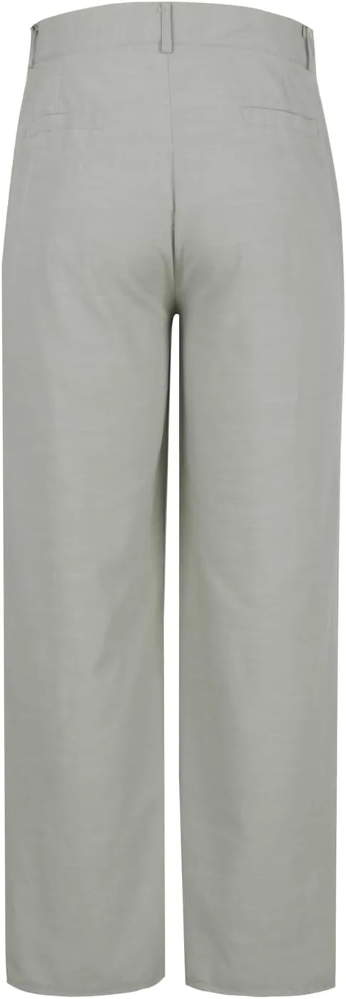 Men's Pleated Casual Pants Loose Fit with Elastic Waist Comfortable Dress Pants for Daily Wear Work Office Leisure