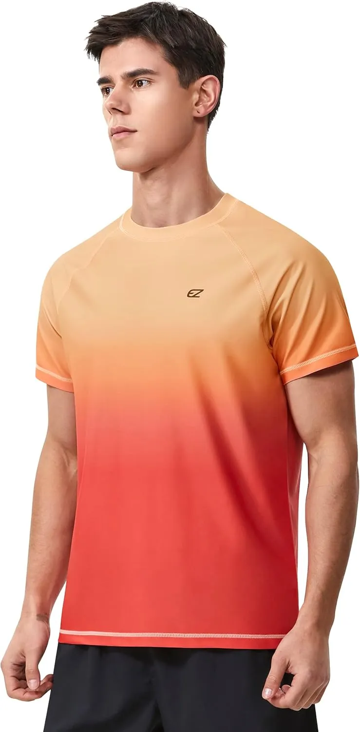 Men's Rash Guard Swim Shirts Summer UPF 50  UV Sun Protection Quick Dry Beach Fishing Water Shirts T Shirts for Men