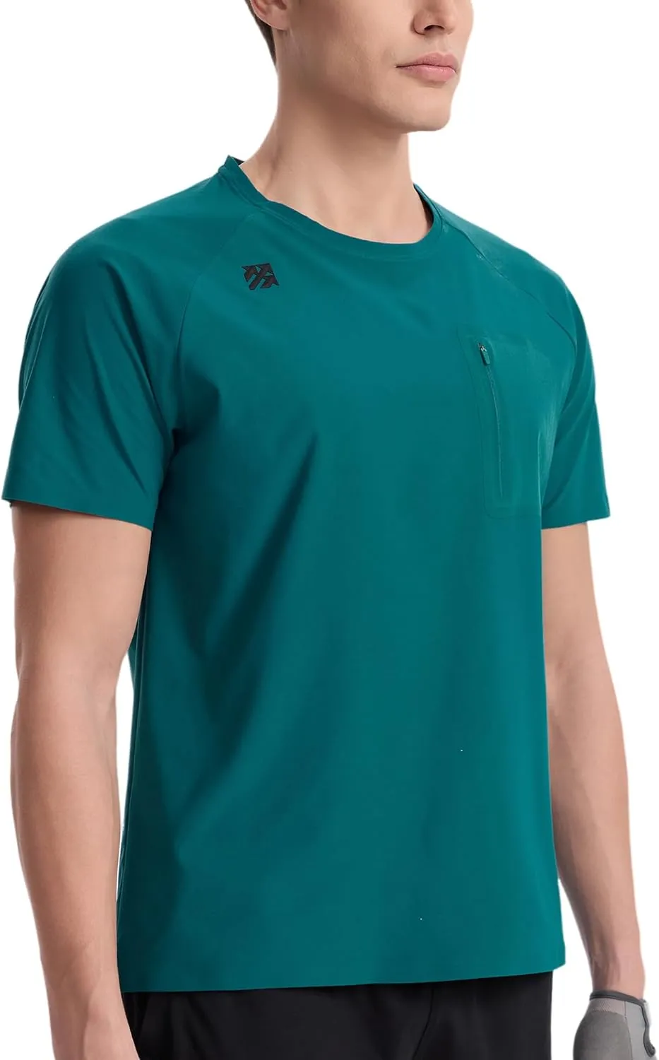 Mens Seamless T-Shirts Light Weight Moisture Wicking Running Workout Pickleball Shirts for Men