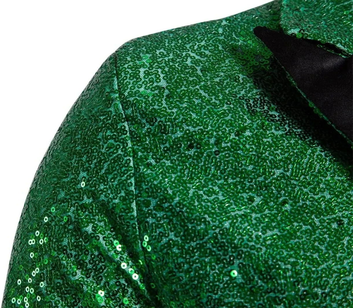 Men's Sequin Blazer Suit One Button Slim Fit Mens Sequin Jacket for Party/Prom/Wedding Shiny Texudo Jackets for Mens
