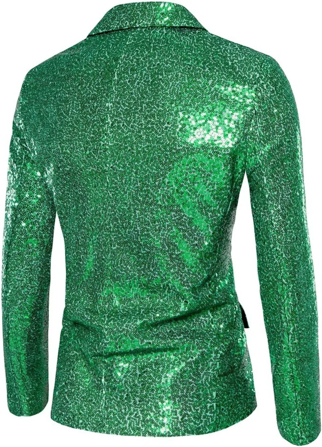 Men's Sequin Blazer Suit One Button Slim Fit Mens Sequin Jacket for Party/Prom/Wedding Shiny Texudo Jackets for Mens