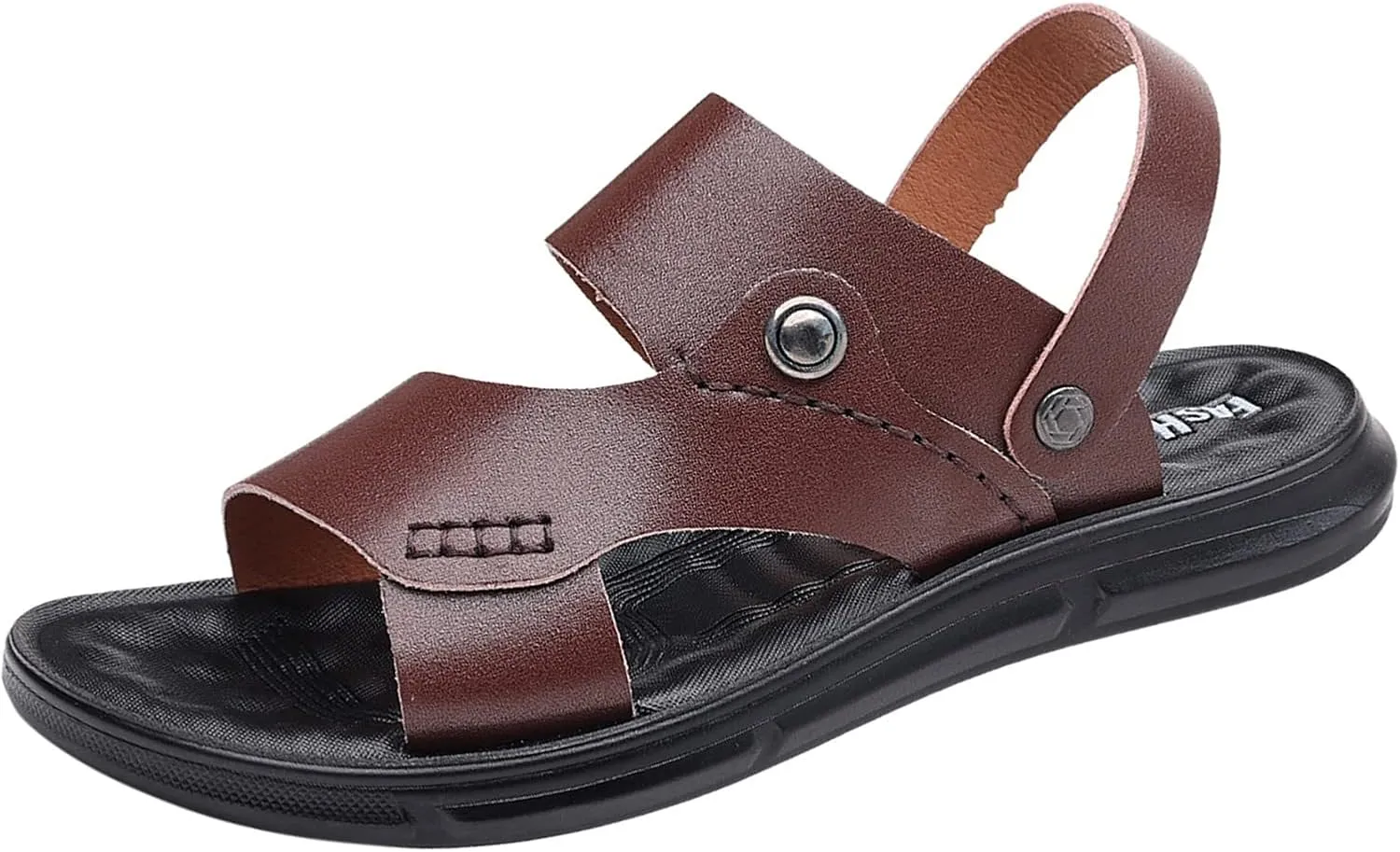 Mens Slide On Sandals Men Sport Sandals Athletic Summer Beach Slides Shoes Outdoor Hiking Thong Flip Rubber Sandal Men