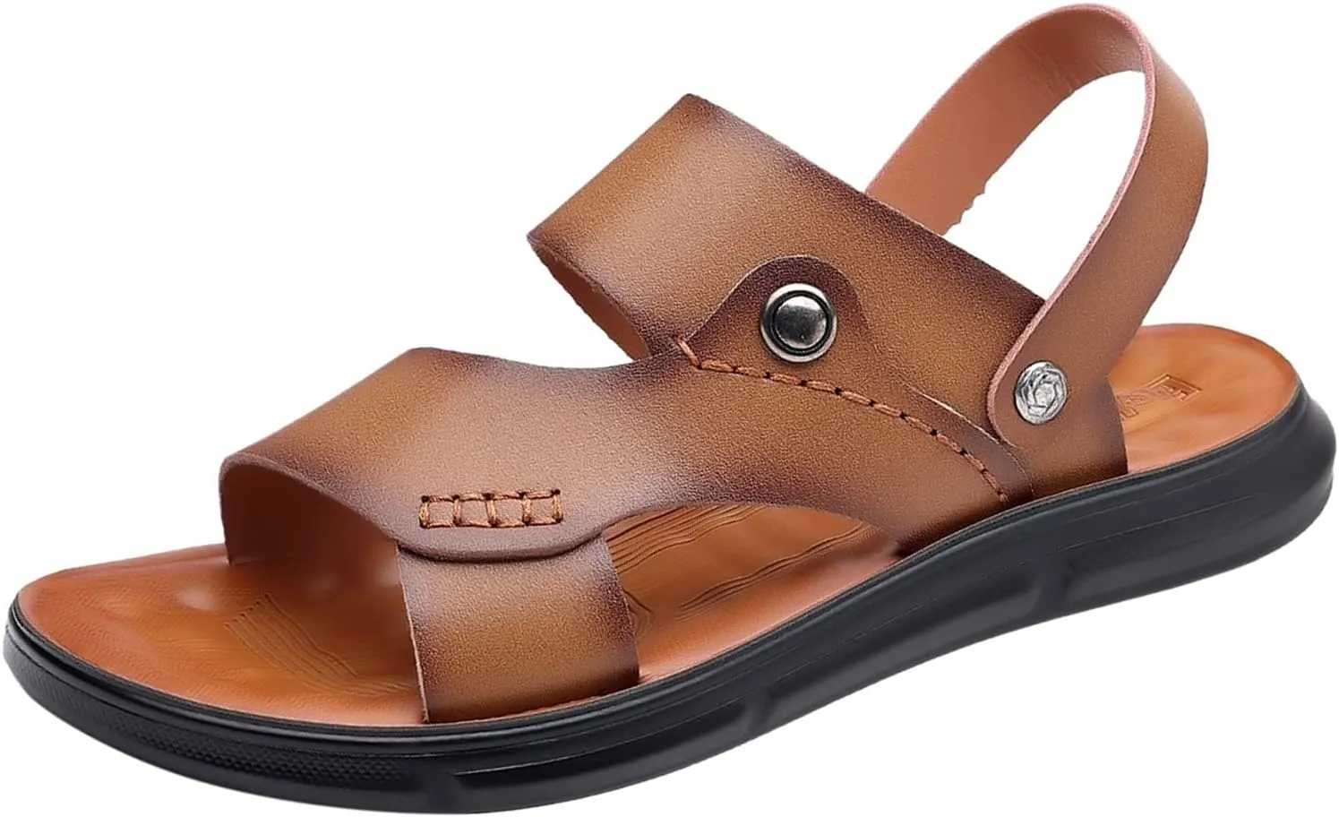 Mens Slide On Sandals Men Sport Sandals Athletic Summer Beach Slides Shoes Outdoor Hiking Thong Flip Rubber Sandal Men