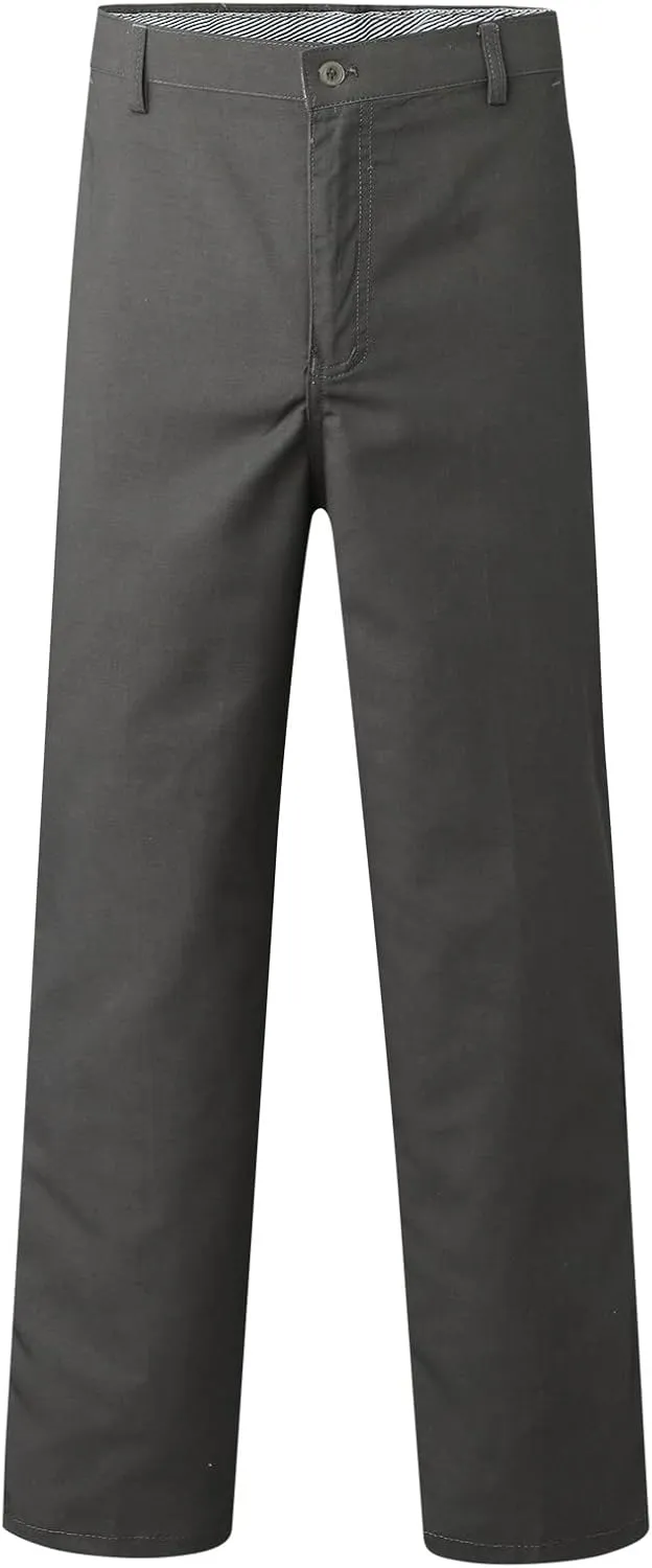 Mens Slim Fit & Classic Fit Pants for Men Classic Fit Stretch Chino Pant Formal Dress Pants