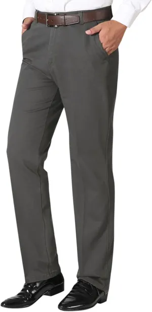 Mens Slim Fit & Classic Fit Pants for Men Classic Fit Stretch Chino Pant Formal Dress Pants