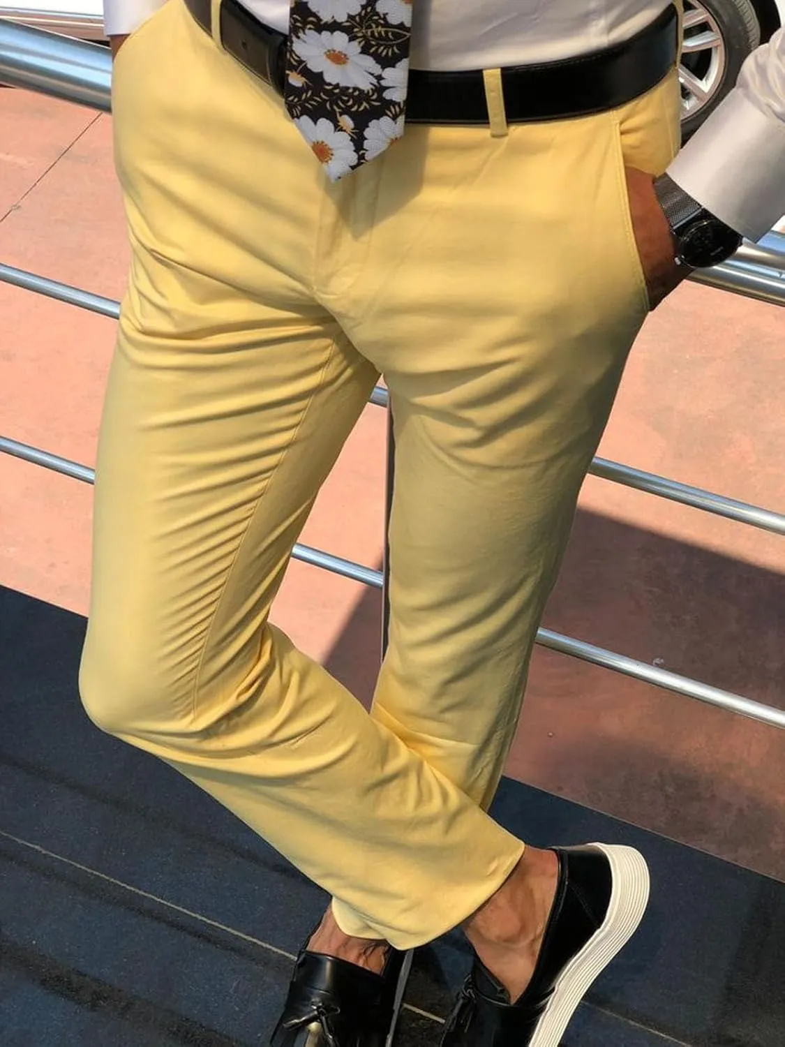 Mens Slim Fit & Classic Fit Pants for Men Classic Fit Stretch Chino Pant Formal Dress Pants