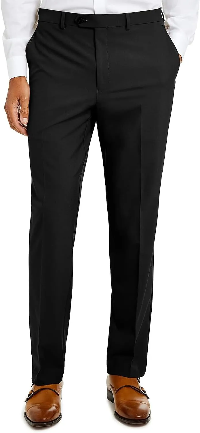 Mens Slim Fit & Classic Fit Pants for Men Classic Fit Stretch Chino Pant Formal Dress Pants