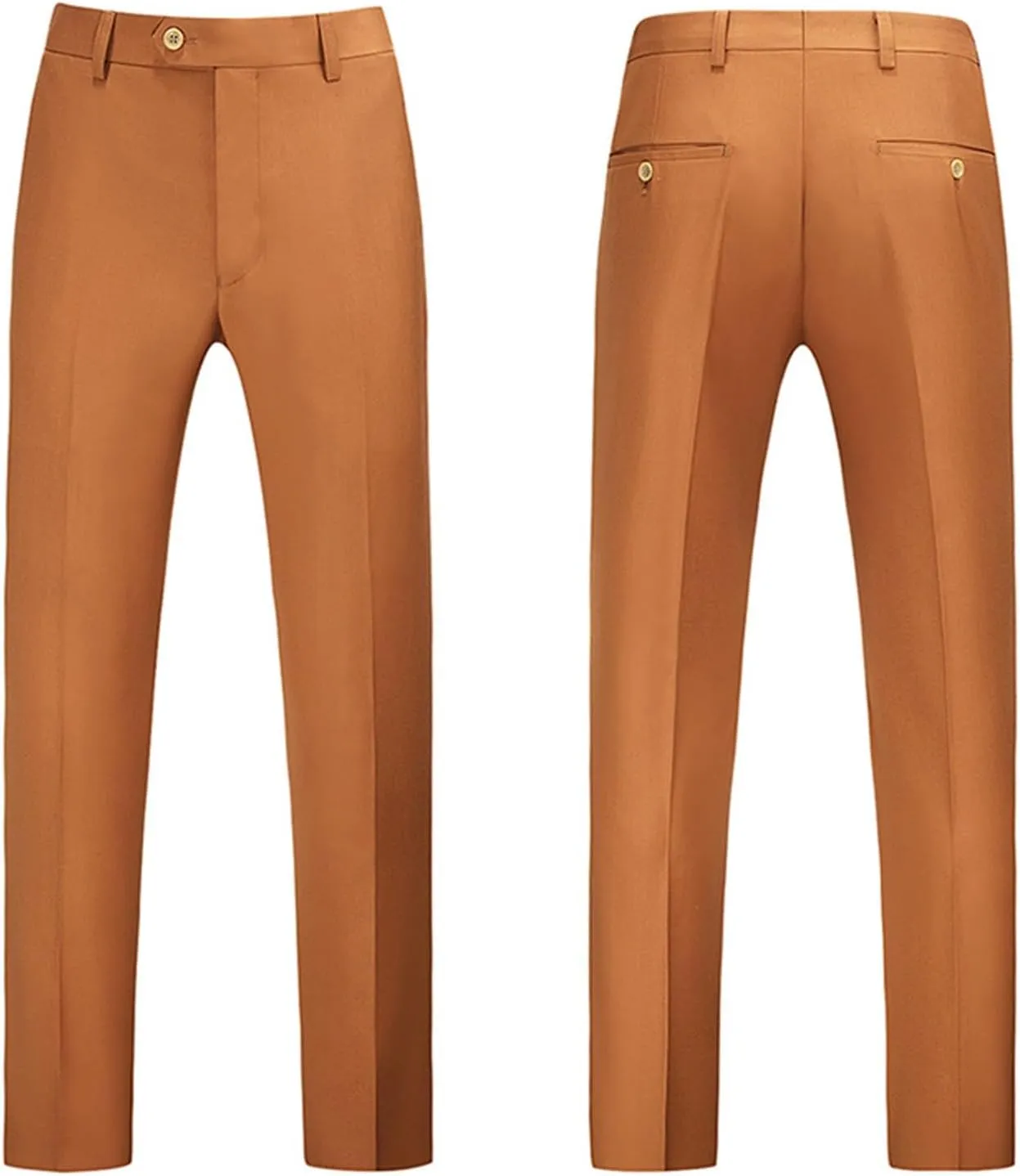 Mens Slim Fit Golf Pants Stretch Flat Front Straight Leg Chinos Dress Pant Big and Tall Casual Wrinkle Free Suit Pant