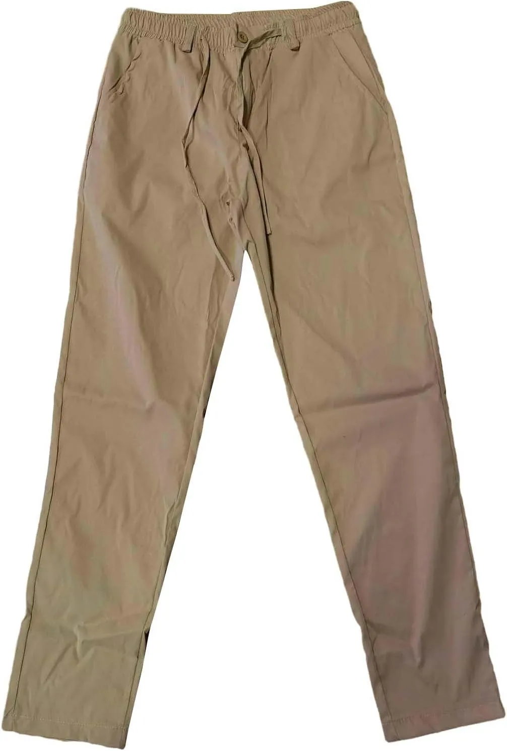 Mens Slim Fit Leisure Pants Mid Waist Soldi Color Straight Fall Fashion Hipster Trouser Dressy Casual Outdoor Versatile Pants