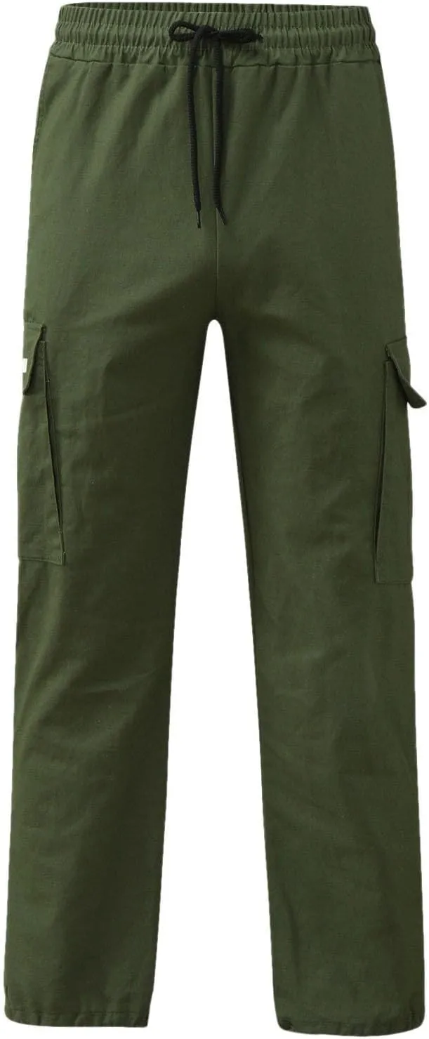 Mens Stretch Work Pants Regular fit with Multi Pocket Quick Dry Summer Sport Pants for Men Daily and Cargo wear