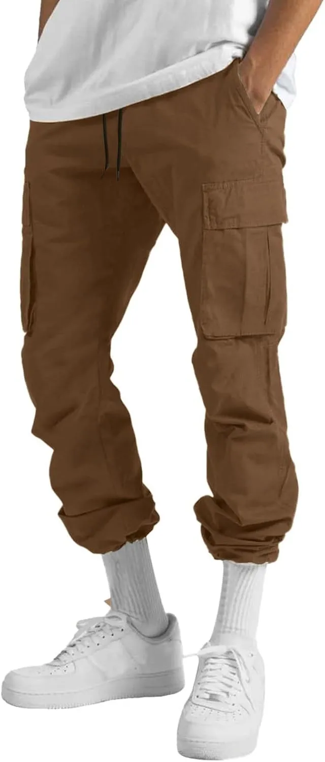Mens Stretch Work Pants Regular fit with Multi Pocket Quick Dry Summer Sport Pants for Men Daily and Cargo wear