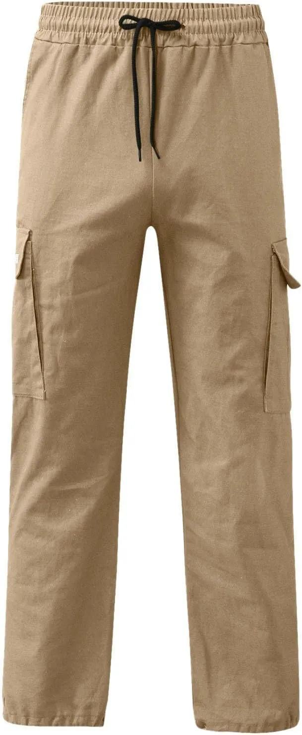 Mens Stretch Work Pants Regular fit with Multi Pocket Quick Dry Summer Sport Pants for Men Daily and Cargo wear