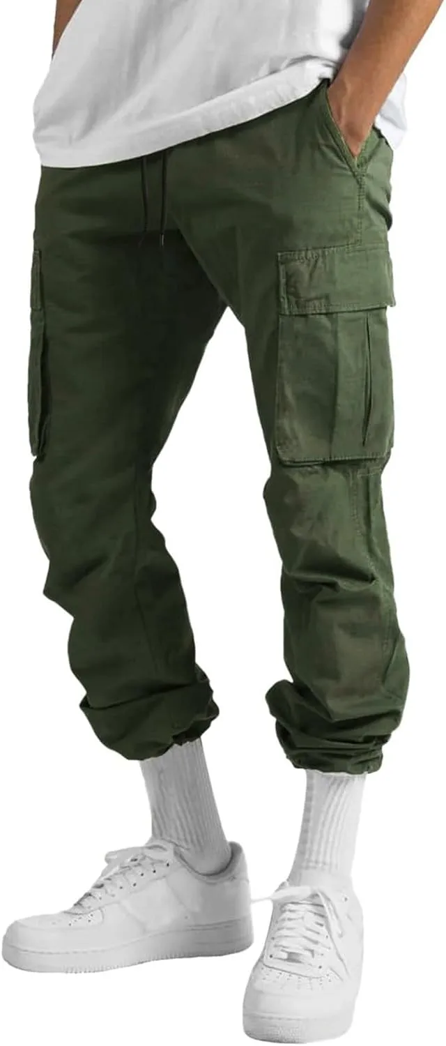 Mens Stretch Work Pants Regular fit with Multi Pocket Quick Dry Summer Sport Pants for Men Daily and Cargo wear