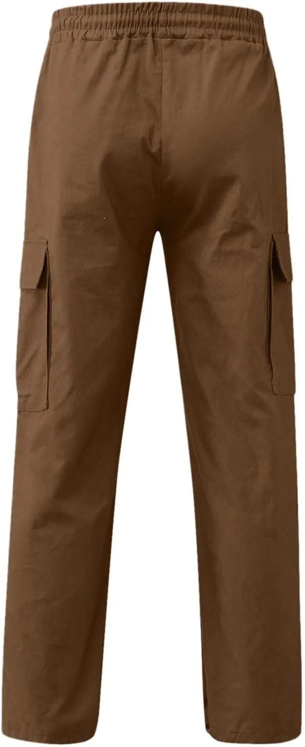Mens Stretch Work Pants Regular fit with Multi Pocket Quick Dry Summer Sport Pants for Men Daily and Cargo wear