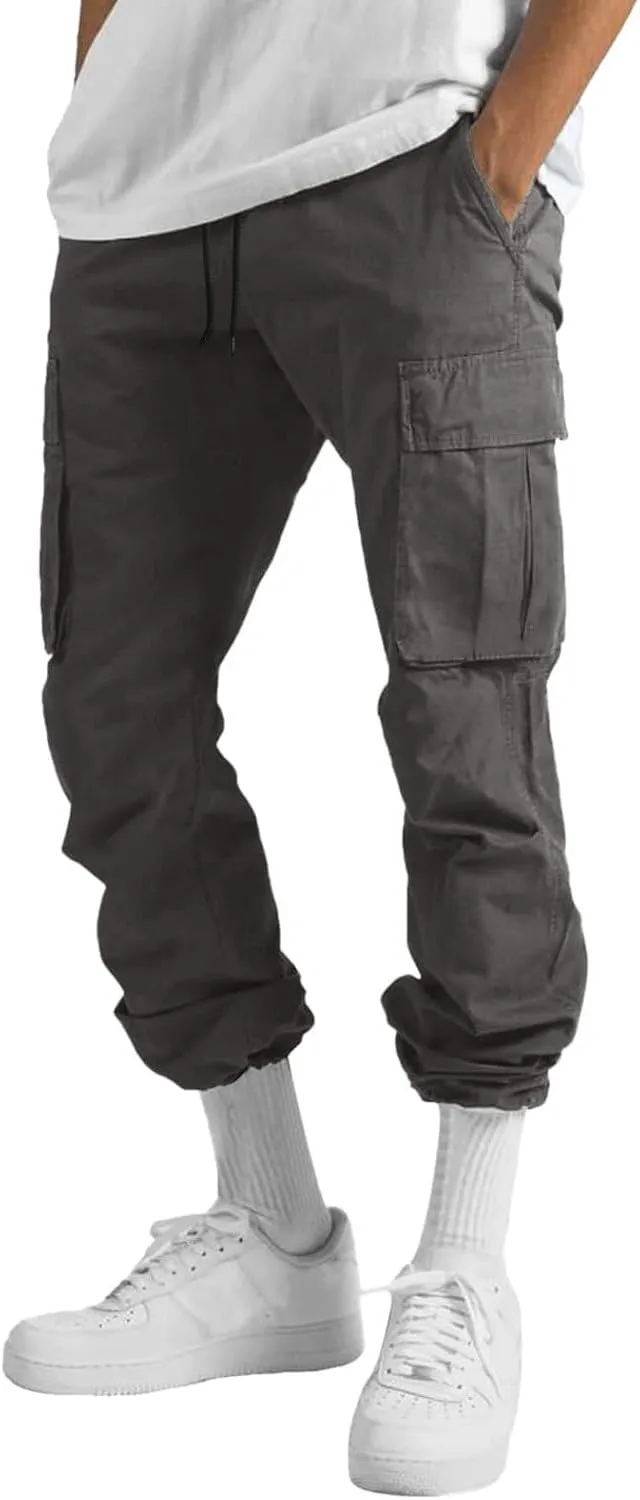 Mens Stretch Work Pants Regular fit with Multi Pocket Quick Dry Summer Sport Pants for Men Daily and Cargo wear