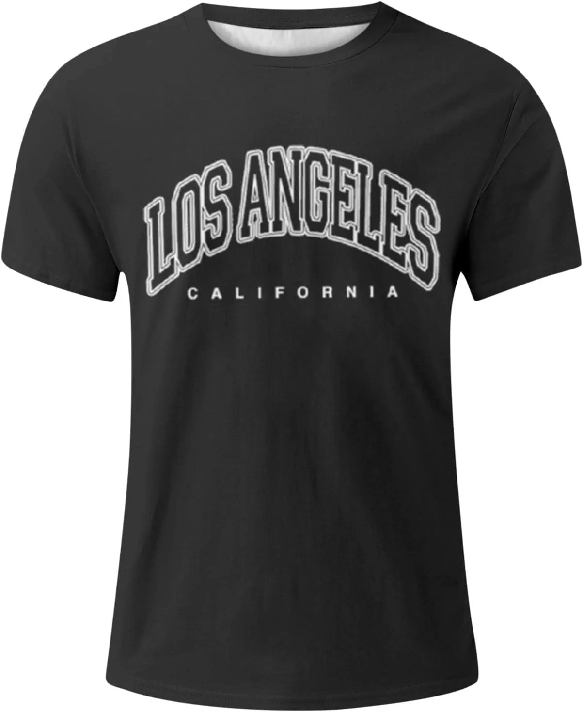 Men's T Shirt Printed Short Sleeve O Neck Outdoor Workout Regular Fit Tees True Comfort Fashion Tops