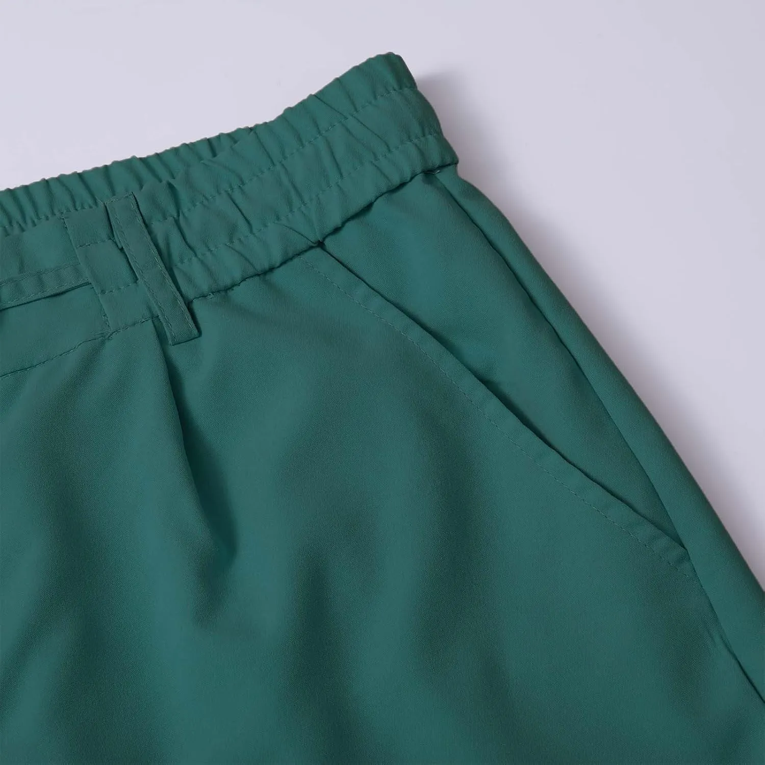 Mens Tapered Pants Casual Linen Pants Elastic Waist Slim Fit Beach Yoga Business Lightweight Cotton Trousers with Pockets