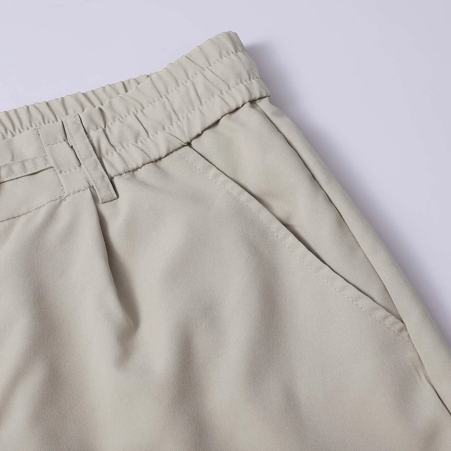 Mens Tapered Pants Casual Linen Pants Elastic Waist Slim Fit Beach Yoga Business Lightweight Cotton Trousers with Pockets