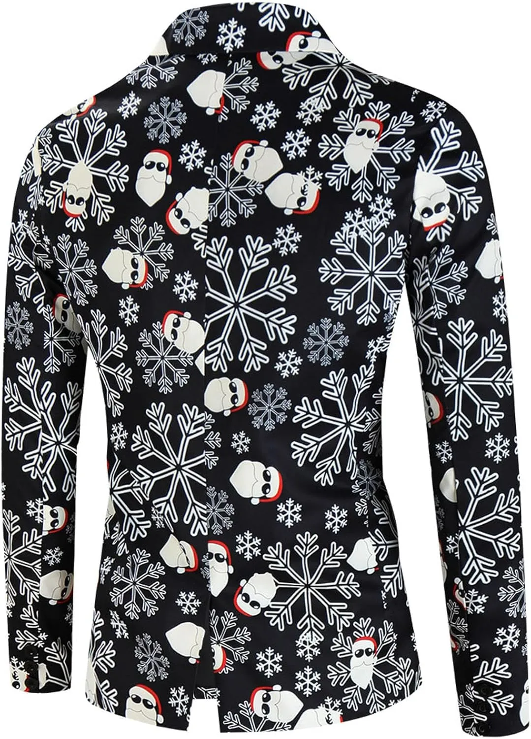 Men's Ugly Christmas Suit Jacket Plus Size Funny Xmas Party Blazer Sport Coats