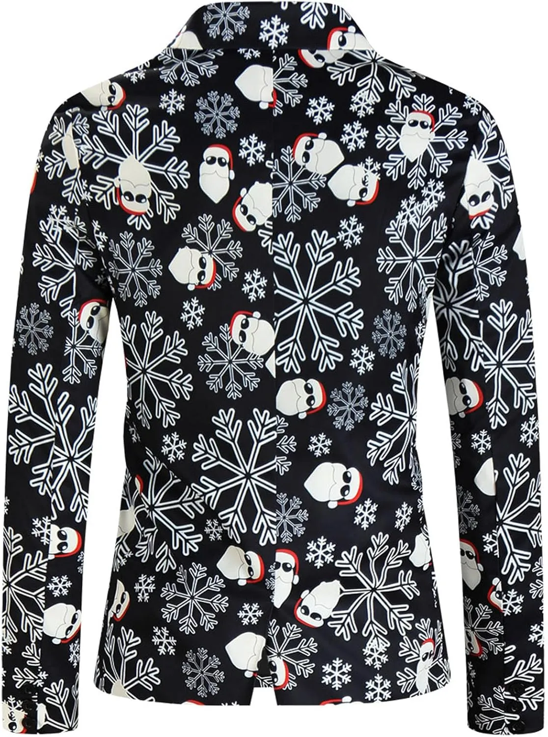 Men's Ugly Christmas Suit Jacket Plus Size Funny Xmas Party Blazer Sport Coats