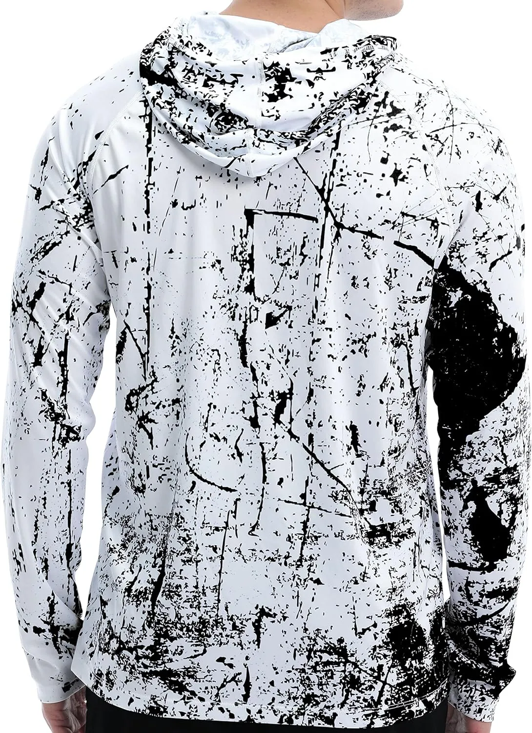 Men's UPF 50  Sun Protection Hoodie Shirt Long Sleeve SPF Fishing Outdoor UV Hiking Lightweight Shirts