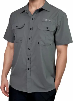 Men's UV UPF 50  Sun Protection Short Sleeve Shirt, Fishing Shirts for Men, Poncho Shirts for Men, Button Up Shirts for Men