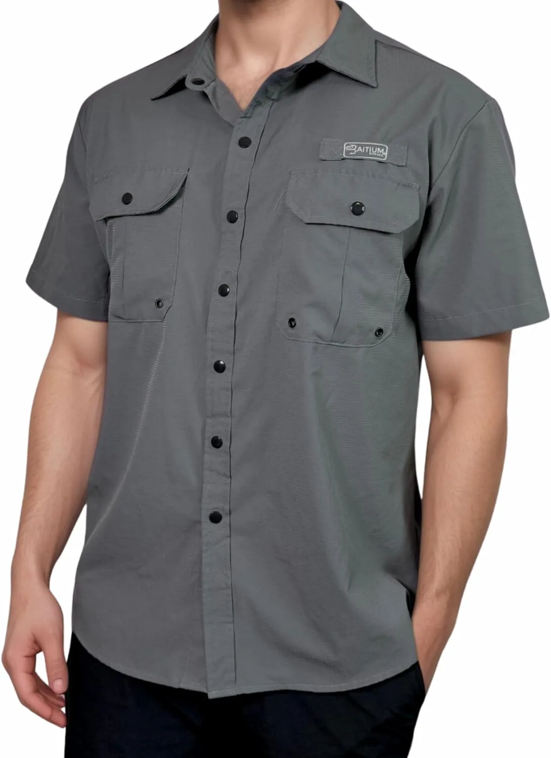 Men's UV UPF 50  Sun Protection Short Sleeve Shirt, Fishing Shirts for Men, Poncho Shirts for Men, Button Up Shirts for Men