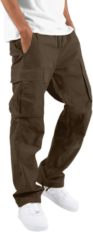 Mens Work Pants Regular fit with Multi Pocket Quick Dry Summer Sport Pants for Men Daily and Cargo wear
