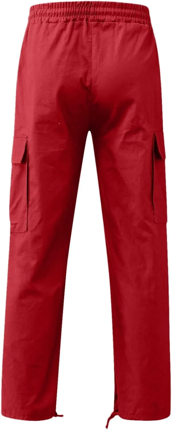 Mens Work Pants Regular fit with Multi Pocket Quick Dry Summer Sport Pants for Men Daily and Cargo wear