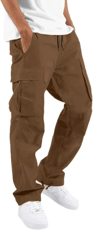 Mens Work Pants Regular fit with Multi Pocket Quick Dry Summer Sport Pants for Men Daily and Cargo wear