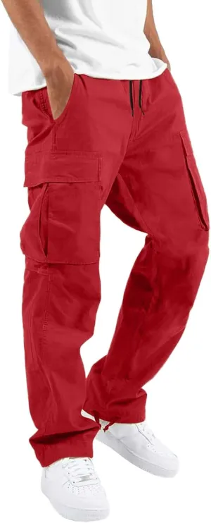Mens Work Pants Regular fit with Multi Pocket Quick Dry Summer Sport Pants for Men Daily and Cargo wear