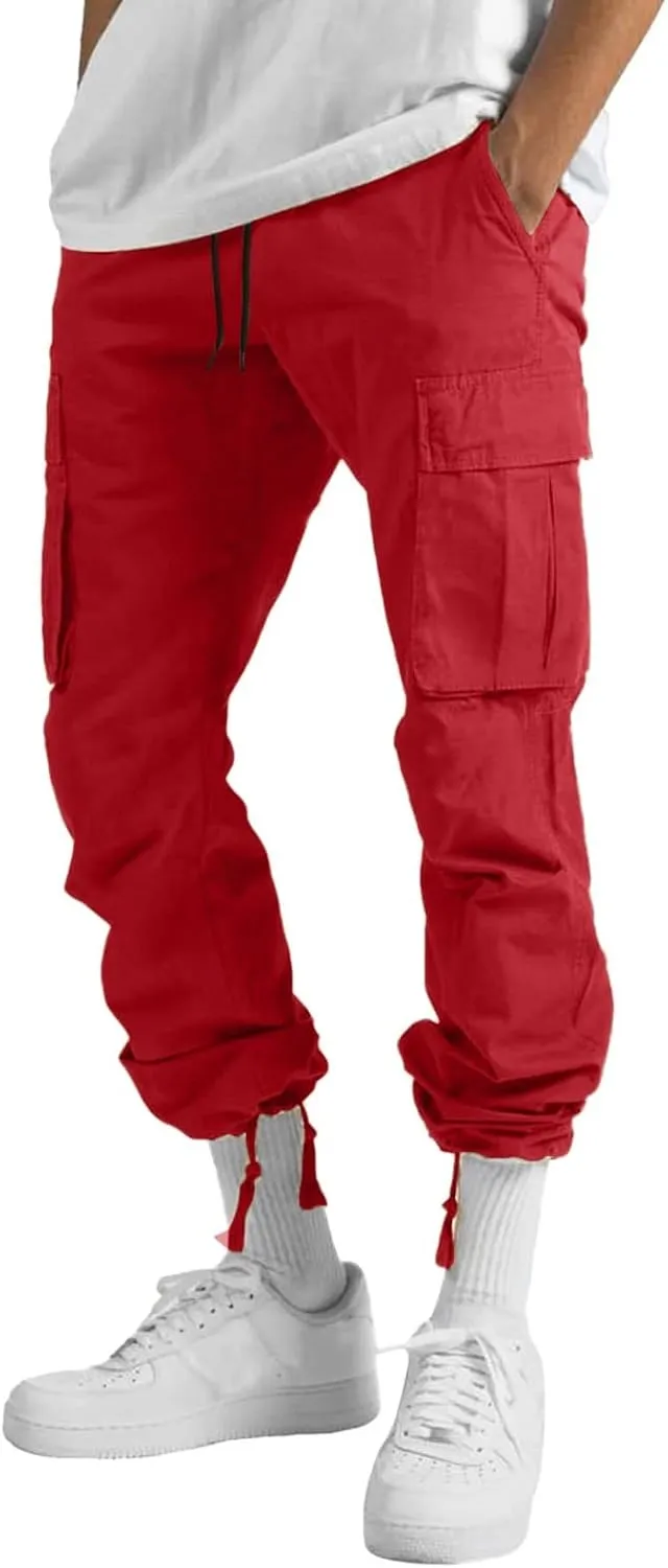 Mens Work Pants Regular fit with Multi Pocket Quick Dry Summer Sport Pants for Men Daily and Cargo wear