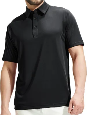 MIER Men's Golf Polo Shirt Short Sleeve Sun Protection Outdoor Sport Shirts Quick Dry