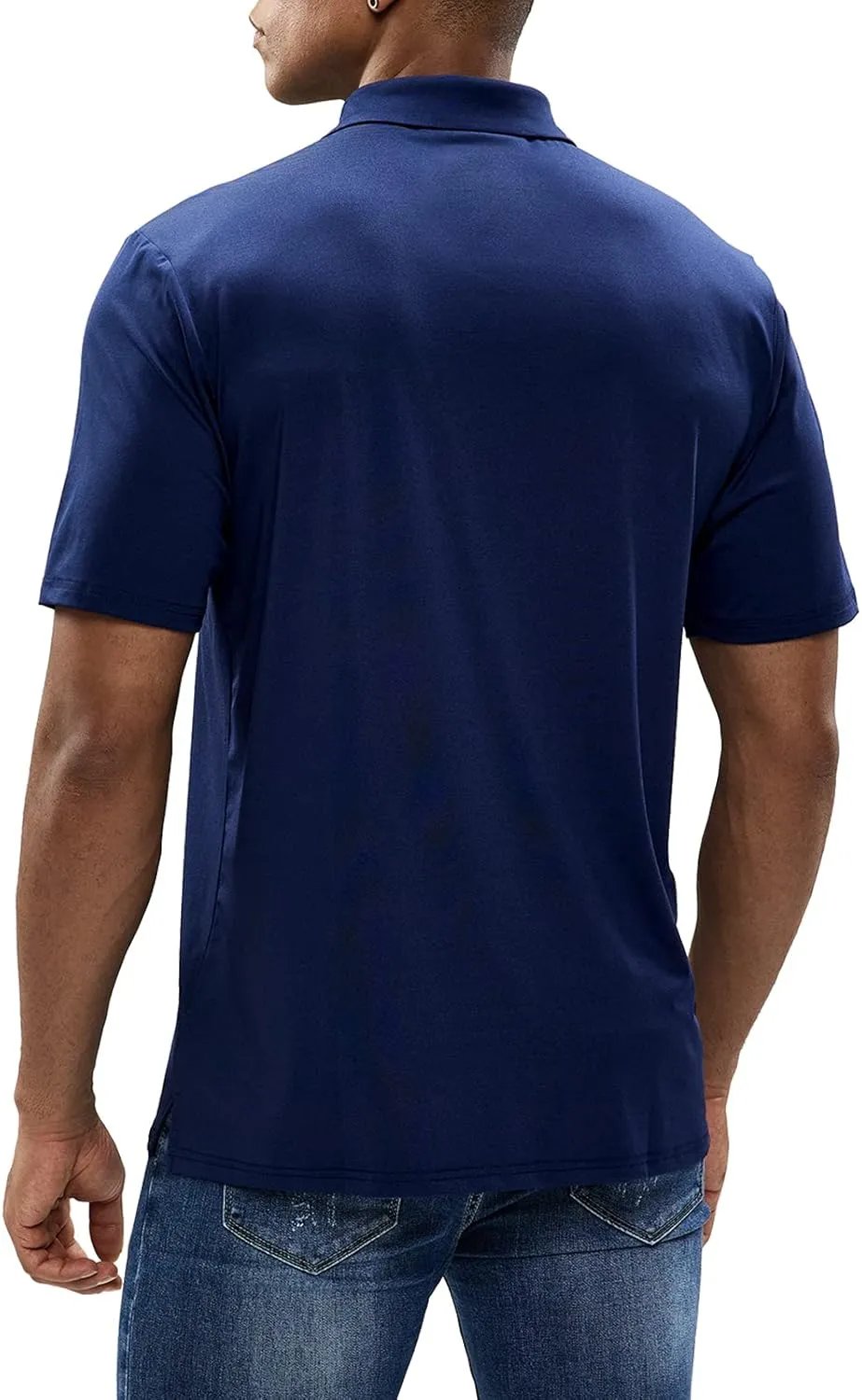 MIER Men's Golf Polo Shirt Short Sleeve Sun Protection Outdoor Sport Shirts Quick Dry