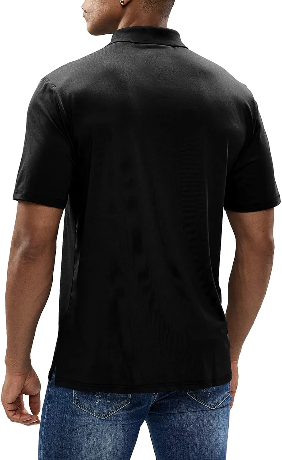 MIER Men's Golf Polo Shirt Short Sleeve Sun Protection Outdoor Sport Shirts Quick Dry