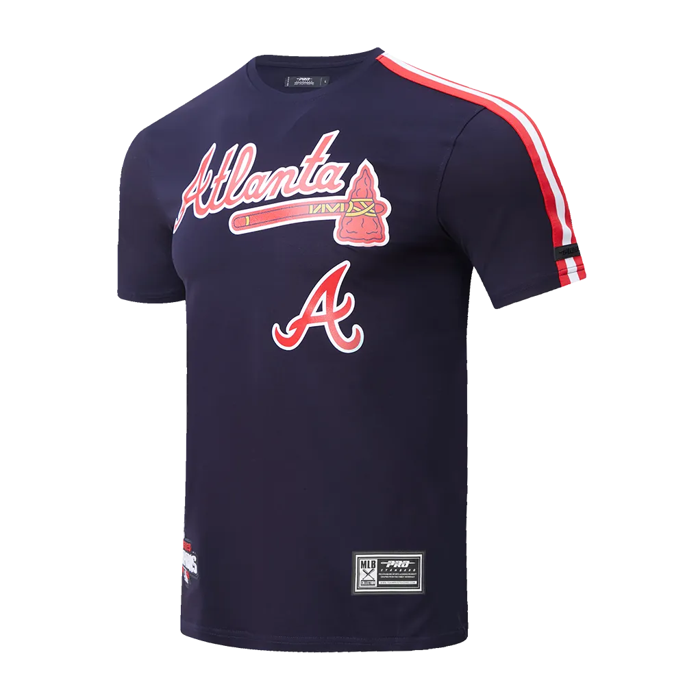 MLB ATLANTA BRAVES LOGO PRO TEAM MEN'S TAPING TOP (MIDNIGHT NAVY/RED)