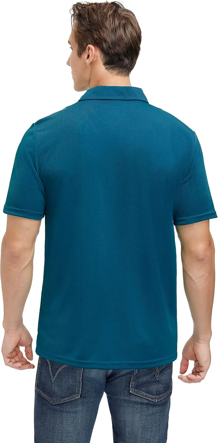 MOHEEN Men's Moisture-Wicking Golf Polo Shirts - Sun Protection Dry Fit M-7XL